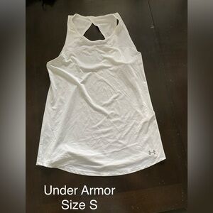 White Under Armor Workout Tank